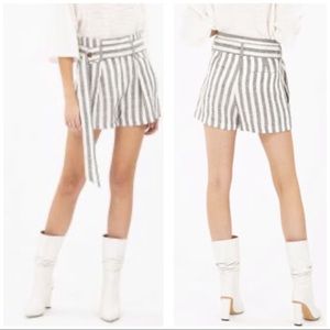 IRO NWT Lular High Waist Linen Shorts, 10 (42)